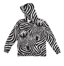 ZEBRA TWINS 100% POLYESTER HOODIE