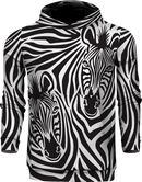 ZEBRA TWINS 100% POLYESTER HOODIE