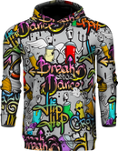 HIP HOP ART 100% POLYESTER HOODIE