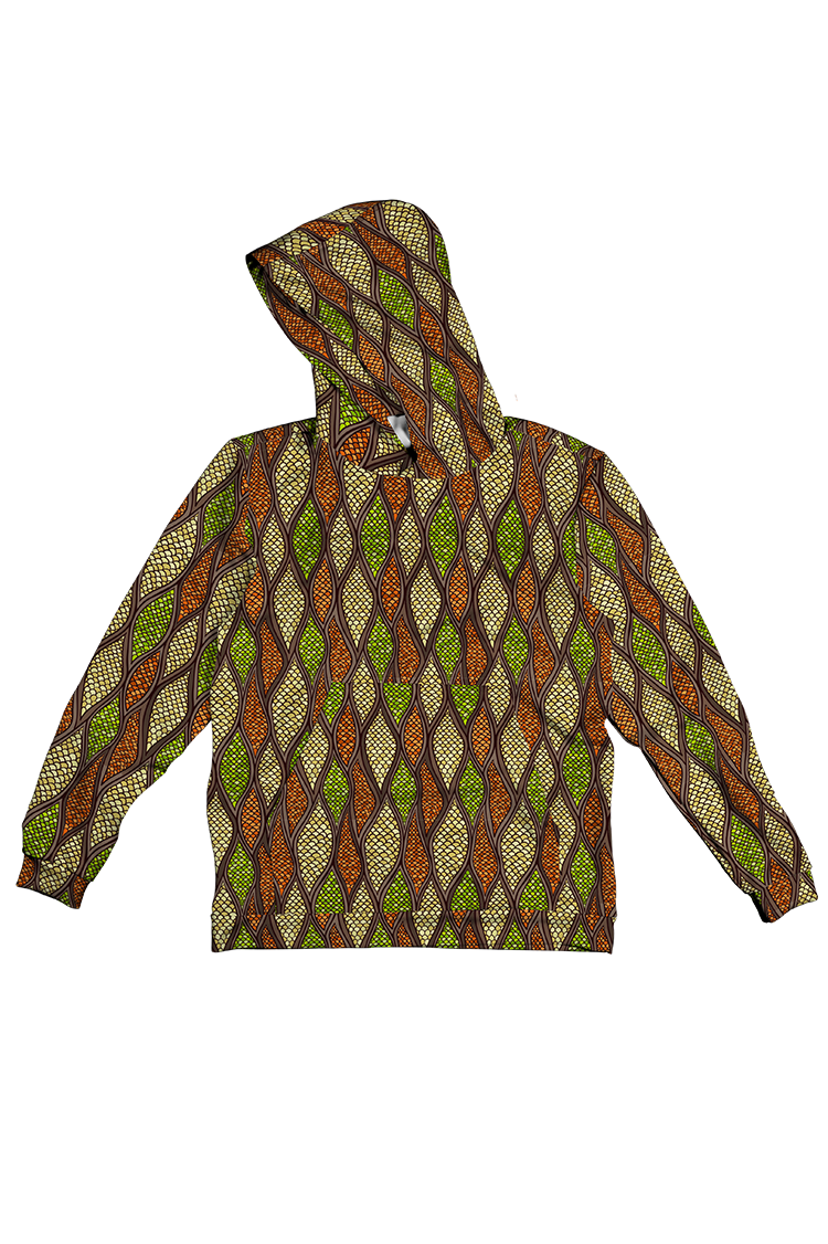 SNAKE SKIN 100% POLYESTER HOODIE