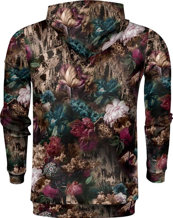 Winter floral hoodie i best sale