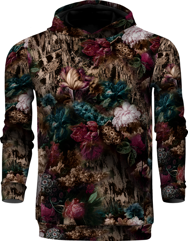 Winter floral hoodie sales i