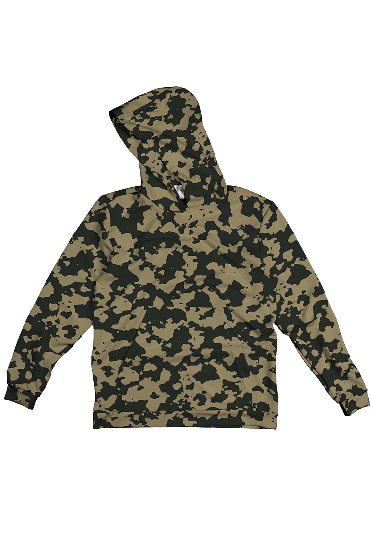 CAMO DARK 100% POLYESTER HOODIE