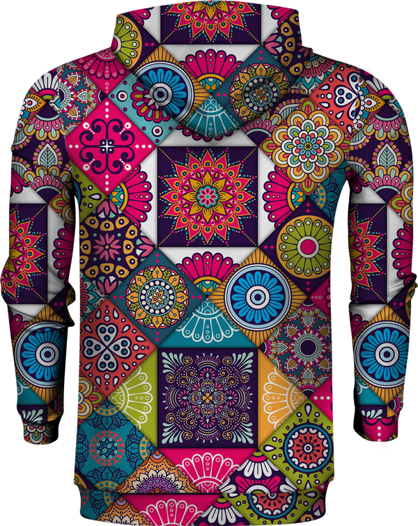 COLORFUL ETHIC DESIGN HOODIE