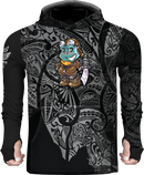 Blue Monkey Black Hoodie