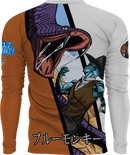 Blue Monkey Old West V8 Grey/Orange Long Sleeve