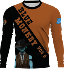 Blue Monkey Old West V8 Black/Orange Long Sleeve