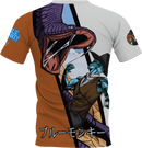 Blue Monkey Old West V8 Grey/Orange Jersey