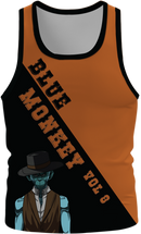 Blue Monkey Old West V8 Black/Orange Singlet