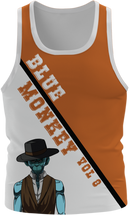 Blue Monkey Old West V8 Grey/Orange Singlet
