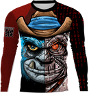 Blue Monkey TX Red Long Sleeve