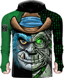 Blue Monkey TX Green Sun Hoodie