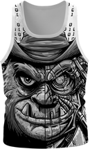 Blue Monkey TX White Singlet