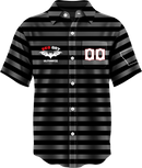 Red Bat Button Up Dark Jersey