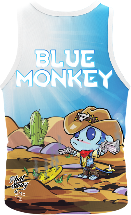 Cowboy Blue Monkey Singlet