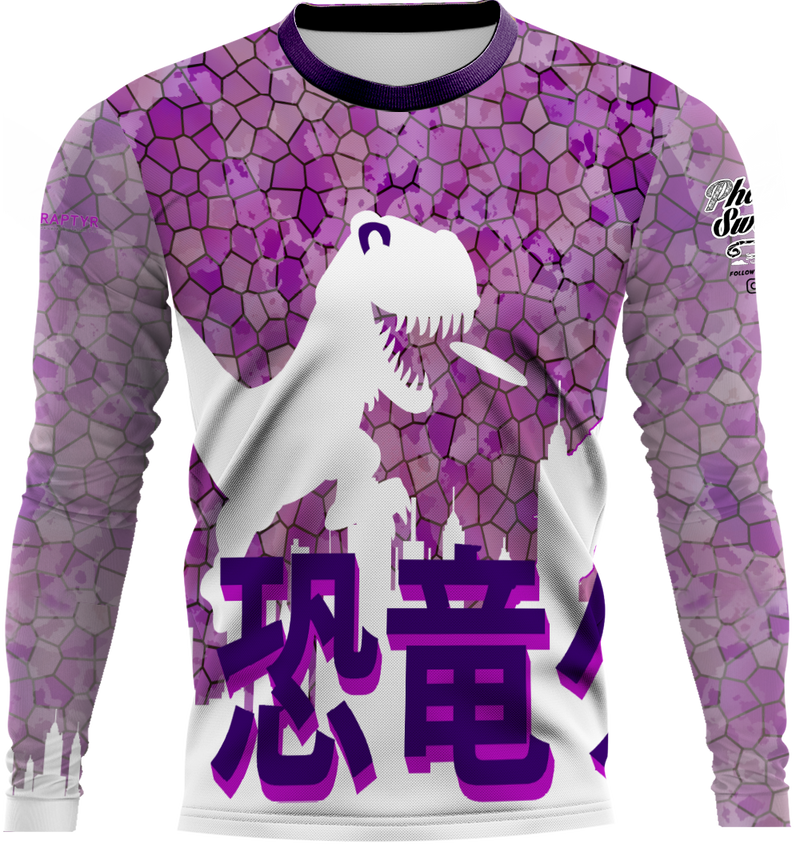 Party Dinosaur Purple Long Sleeve