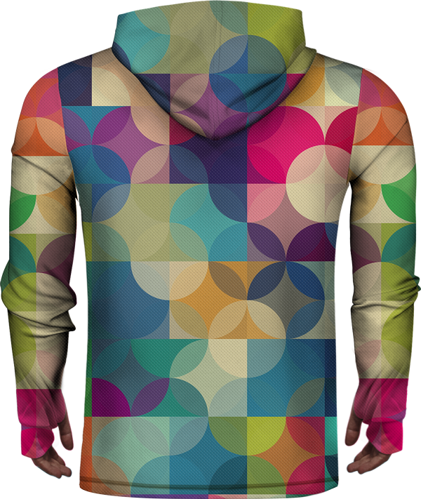 CIRCLE COLORFUL LIGHTWEIGHT SUN HOODIE