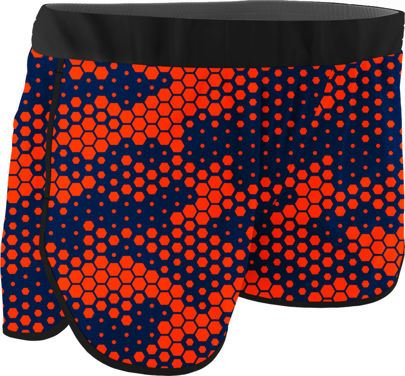 Women's Hexagon Printed Running Shorts