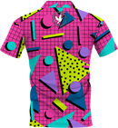 Deann Carey | Geo Pattern Pink Polo