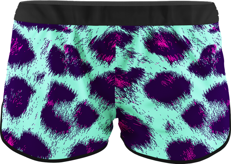 Women's Leopard Printed Running Shorts