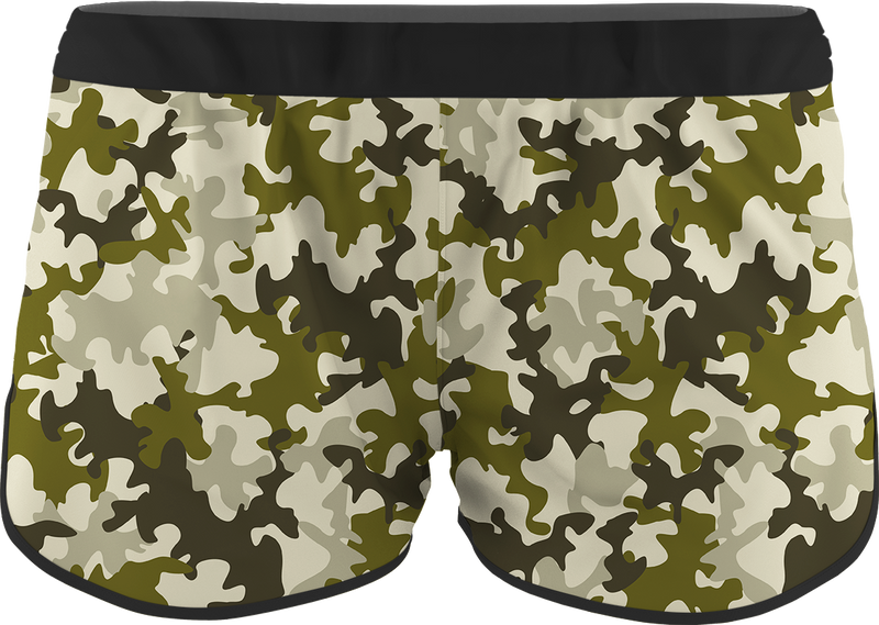 Women's Army Printed Running Shorts