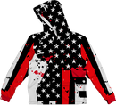 COOL AMERICAN FLAG LIGHTWEIGHT SUN HOODIE