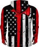 COOL AMERICAN FLAG LIGHTWEIGHT SUN HOODIE