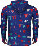 AUSTRALIAN FLAG OF LOVES LIGHTWEIGHT SUN HOODIE