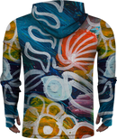 FLOWER OIL PAINT LIGHTWEIGHT SUN HOODIE