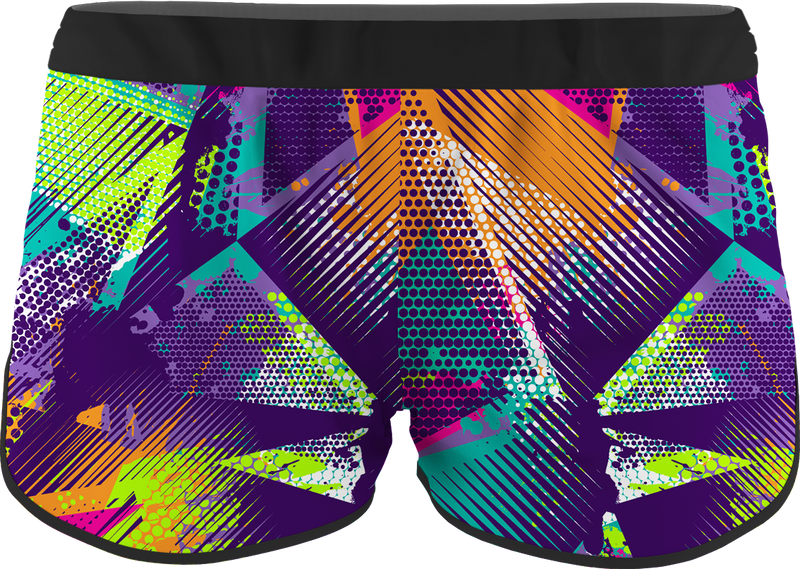 Women's Colors Printed Running Shorts
