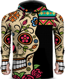 SKULL FLOWER LIGHTWEIGHT SUN HOODIE