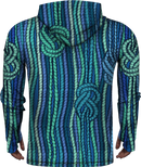 LINE BLUE LIGHTWEIGHT SUN HOODIE