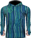 LINE BLUE LIGHTWEIGHT SUN HOODIE