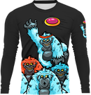 Blue Monkey Year 1 (Rebooted) Black Longsleeve