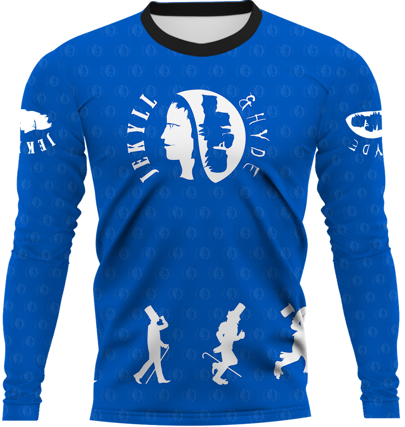 Jekyll and Hyde Blue Long Sleeve