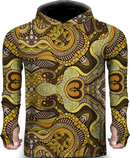 PATTERN SEA YELLOW LIGHTWEIGHT SUN HOODIE