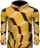 PATTERN YELLOW LIGHTWEIGHT SUN HOODIE