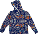 PATTERN BLUE LIGHTWEIGHT SUN HOODIE