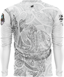 Blue Monkey White Long Sleeve