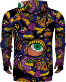 Zip Up Hoodie Hippie Pattern