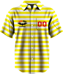 Red Bat Button Up Light Jersey