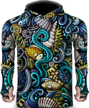 SEA BLUE LIGHTWEIGHT SUN HOODIE