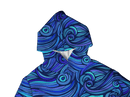 SEA WAVES BLUE LIGHTWEIGHT SUN HOODIE