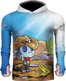 Cowboy Blue Monkey Hoodie