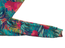 TROPICAL LEAVES 100% POLYESTER HOODIE