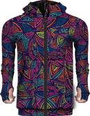 Zip Up Hoodie Abstract