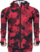 Printed Camo Red Fleece Hoodie
