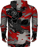 Zip Up Hoodie Camo Red