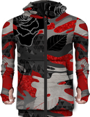 Zip Up Hoodie Camo Red