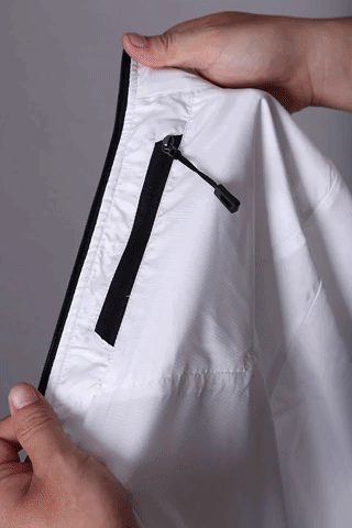 TRAVEL PACKABLE JACKET WHITE